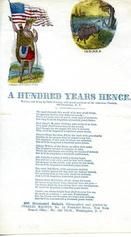 95x081.4 - A Hundred Years Hence with seal of Indiana, Civil War Songs from Winterthur's Magnus Collection